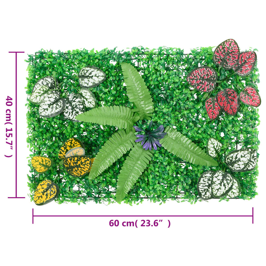   Hek met kunstplanten 24 st 40x60 cm groen 24