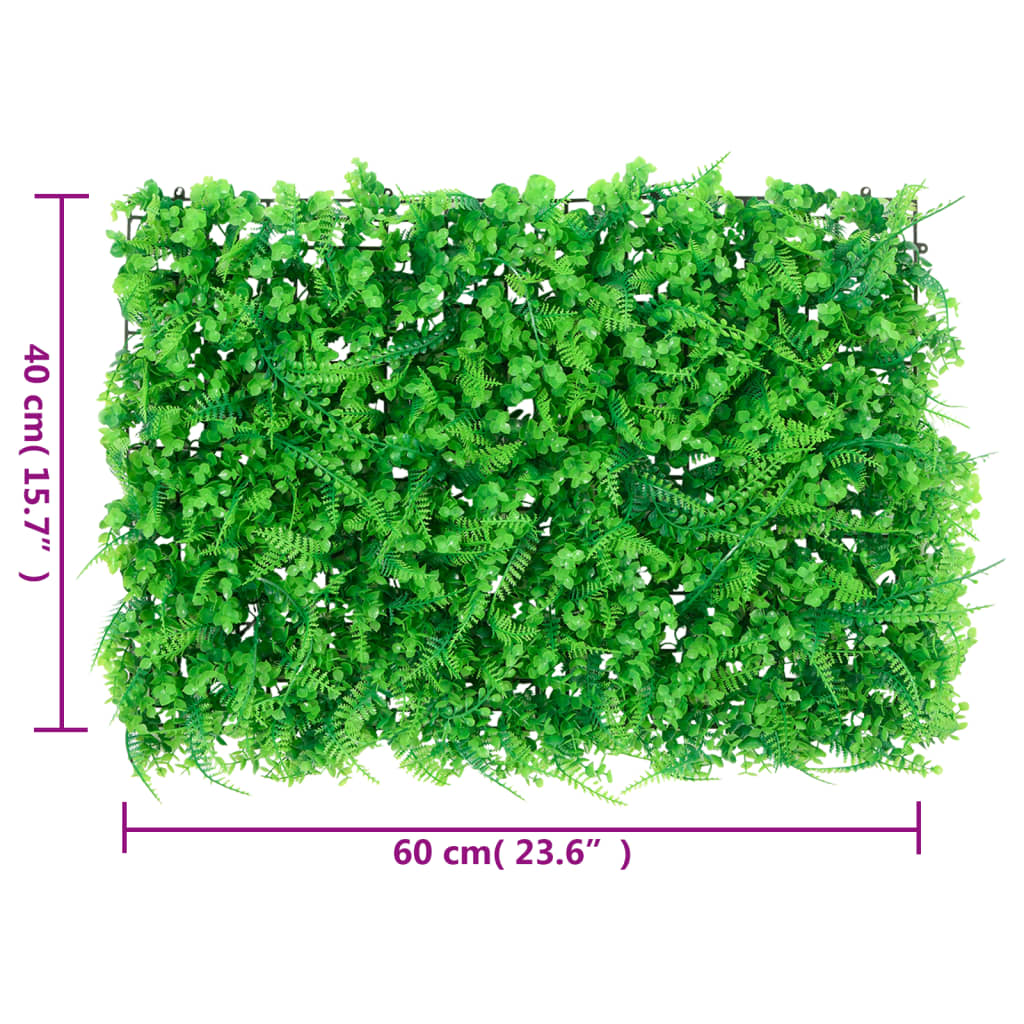   Hek met kunstvarenblad 24 st 40x60 cm groen 24
