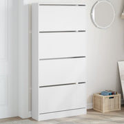 Schoenenkast 80x21x163,5 cm wit