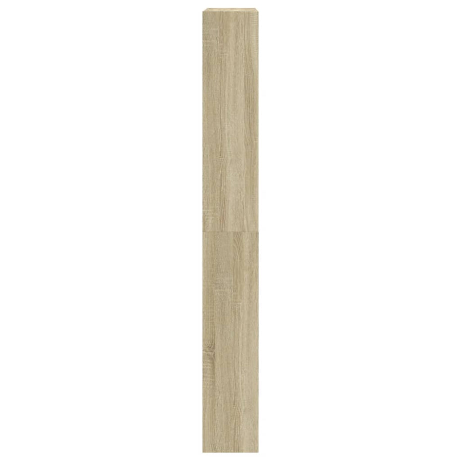 Schoenenkast Met 4 Klaplades 80X2X63,5 Cm Kleurig Sonoma Eiken 80 x 21 x 163.5 cm