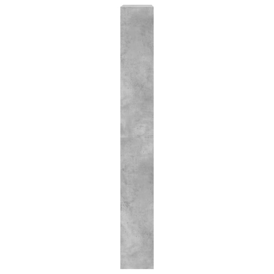 Schoenenkast Met 4 Klaplades 80X2X63,5 Cm Betongrijs 80 x 21 x 163.5 cm