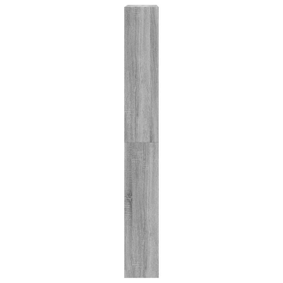 Schoenenkast Met 4 Klaplades 80X2X63,5 Cm Grijs Sonoma 80 x 21 x 163.5 cm