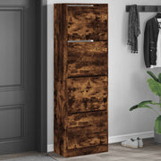 Schoenenkast 60x34x187,5 cm gerookt eiken