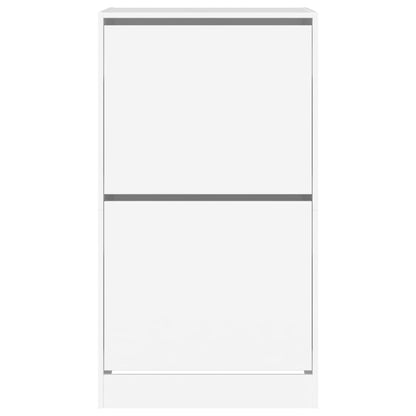 Schoenenkast Met 2 Klaplades Wit 60 x 42 x 108 cm