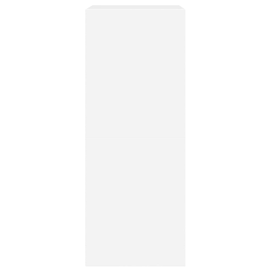 Schoenenkast Met 2 Klaplades Wit 60 x 42 x 108 cm