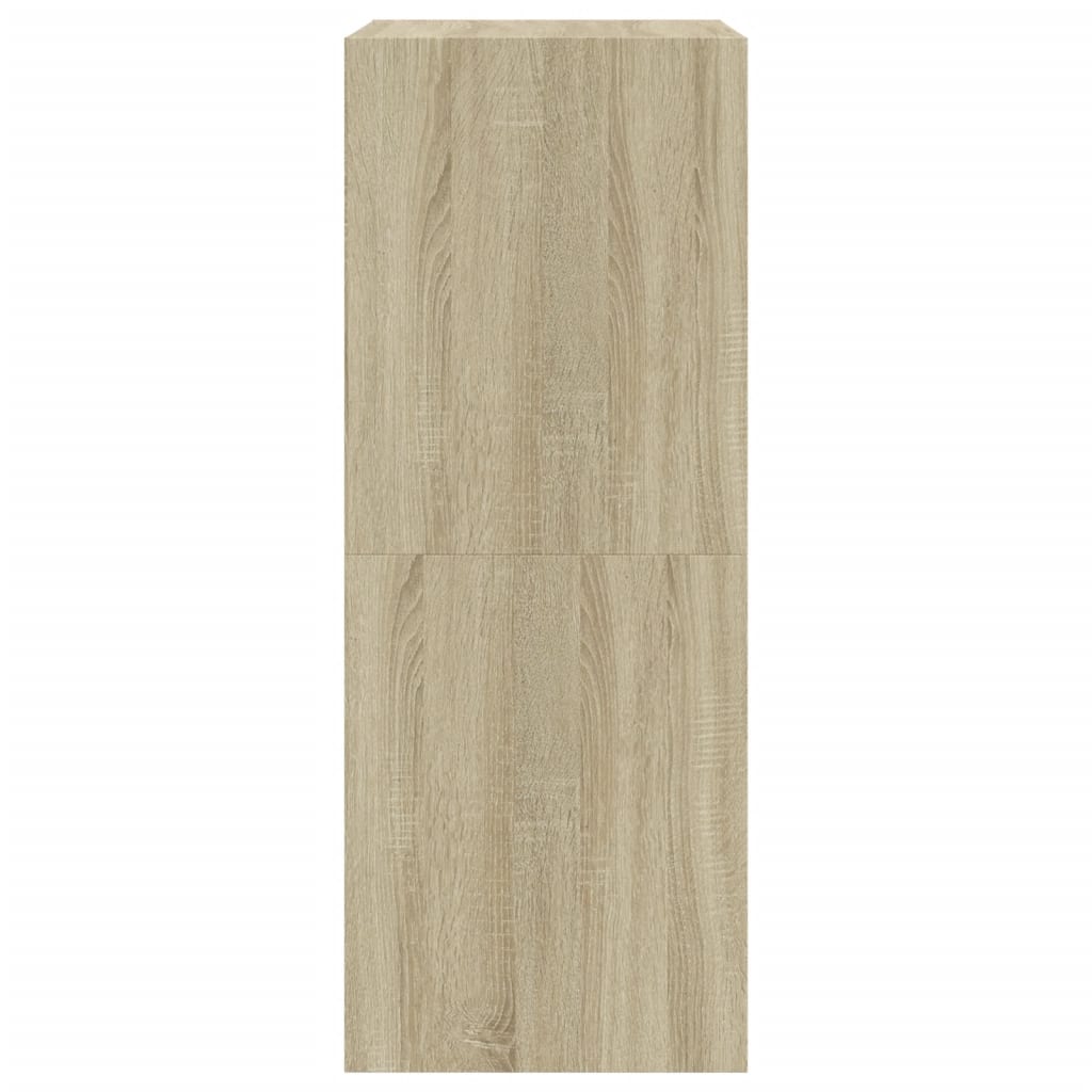 Schoenenkast Met 2 Klaplades Kleurig Sonoma Eiken 60 x 42 x 108 cm