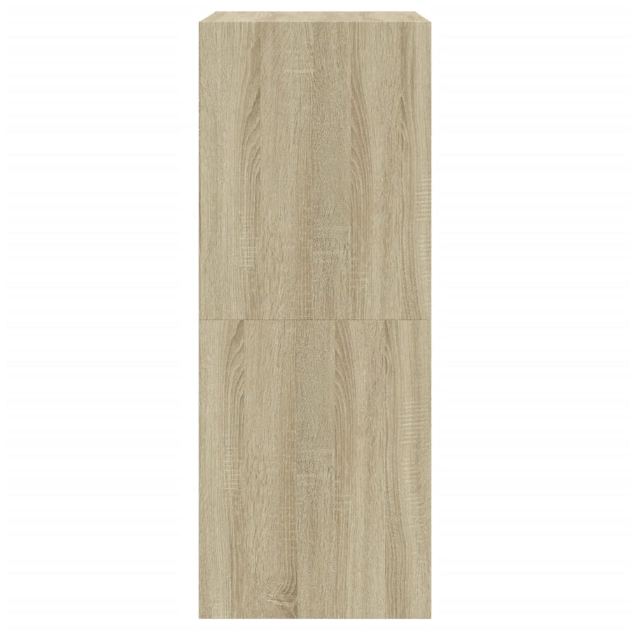 Schoenenkast Met 2 Klaplades Kleurig Sonoma Eiken 60 x 42 x 108 cm