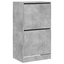 Schoenenkast Met 2 Klaplades Betongrijs 60 x 42 x 108 cm
