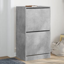 Schoenenkast Met 2 Klaplades Betongrijs 60 x 42 x 108 cm