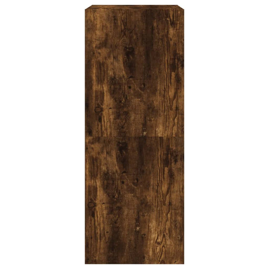 Schoenenkast Met 2 Klaplades Kleurig Gerookt Eiken 60 x 42 x 108 cm