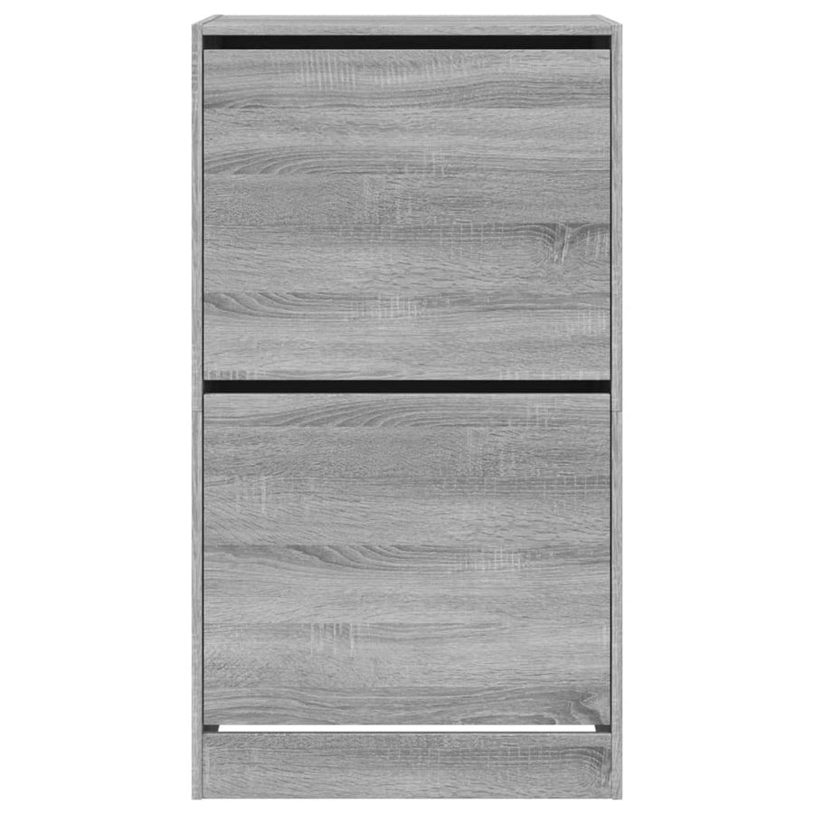 Schoenenkast Met 2 Klaplades Grijs Sonoma 60 x 42 x 108 cm
