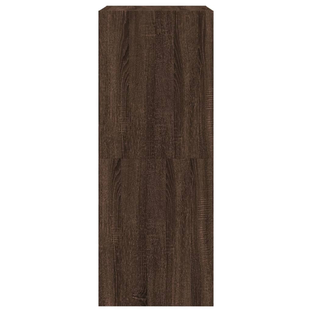 Schoenenkast Met 2 Klaplades Bruineikenkleurig Bruin Eikenkleur 60 x 42 x 108 cm