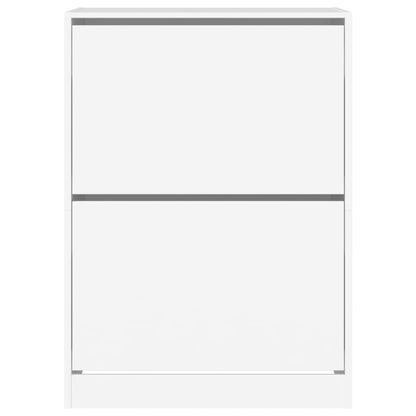 Schoenenkast Met 2 Klaplades Wit 80 x 42 x 108 cm