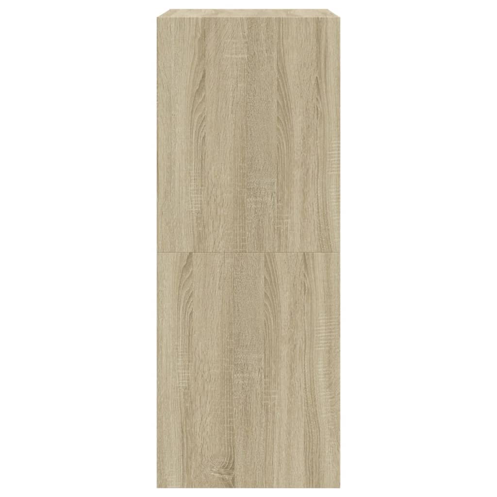 Schoenenkast Met 2 Klaplades Kleurig Sonoma Eiken 80 x 42 x 108 cm