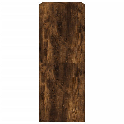 Schoenenkast Met 2 Klaplades Kleurig Gerookt Eiken 80 x 42 x 108 cm