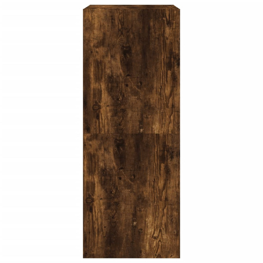 Schoenenkast Met 2 Klaplades Kleurig Gerookt Eiken 80 x 42 x 108 cm