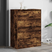 Schoenenkast 80x42x108 cm gerookt eiken klaplades
