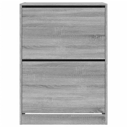 Schoenenkast Met 2 Klaplades Grijs Sonoma 80 x 42 x 108 cm