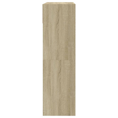 Schoenenkast Met 2 Klaplades Kleurig 80 x 34 x 116 cm Sonoma eiken