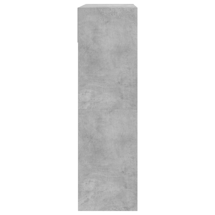 Schoenenkast Met 2 Klaplades 80 x 34 x 116 cm Betongrijs