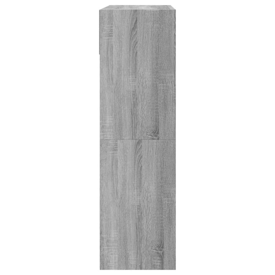 Schoenenkast Met 2 Klaplades 80 x 34 x 116 cm Grijs sonoma