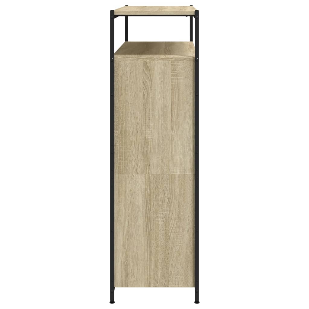 Schoenenkast Met 4 Klaplades Kleurig 100 x 34 x 112 cm Sonoma eiken