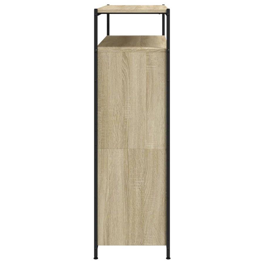Schoenenkast Met 4 Klaplades Kleurig 100 x 34 x 112 cm Sonoma eiken