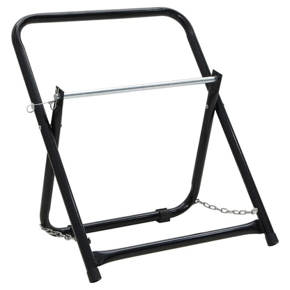 Slanghaspelwagen 48 Cm 45 Kg Gepoedercoat Staal Zwart