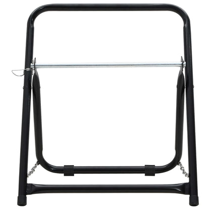 Slanghaspelwagen 48 Cm 45 Kg Gepoedercoat Staal Zwart