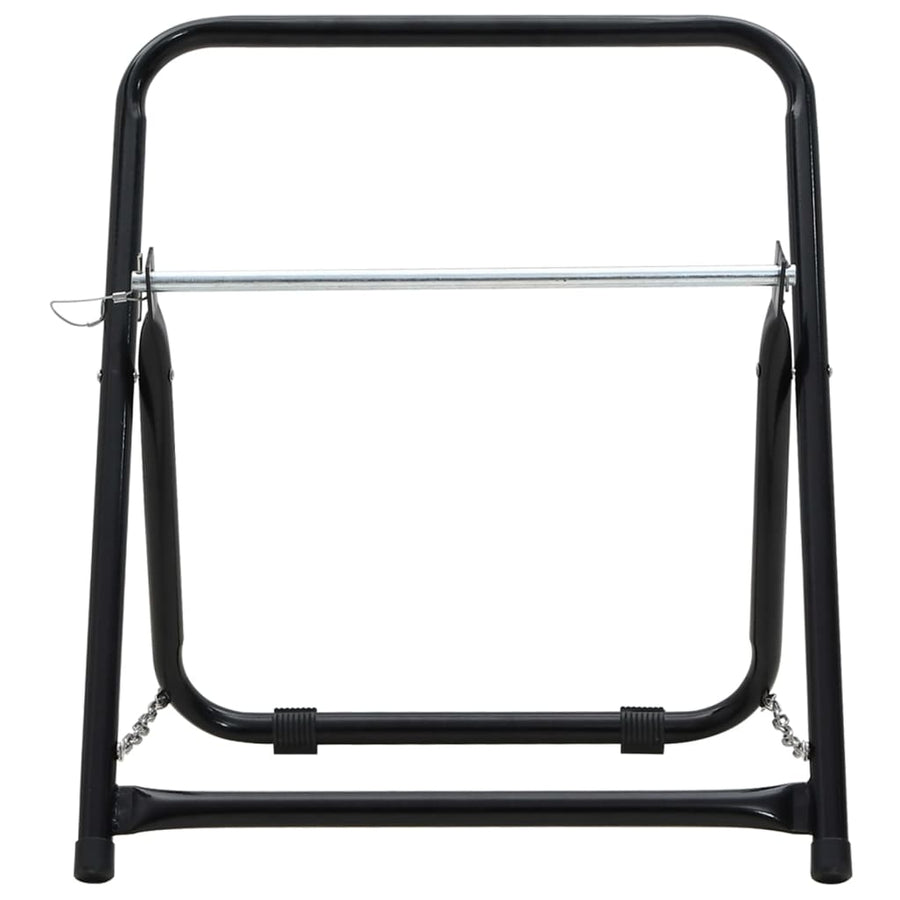 Slanghaspelwagen 48 Cm 45 Kg Gepoedercoat Staal Zwart