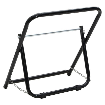 Slanghaspelwagen 48 Cm 45 Kg Gepoedercoat Staal Zwart