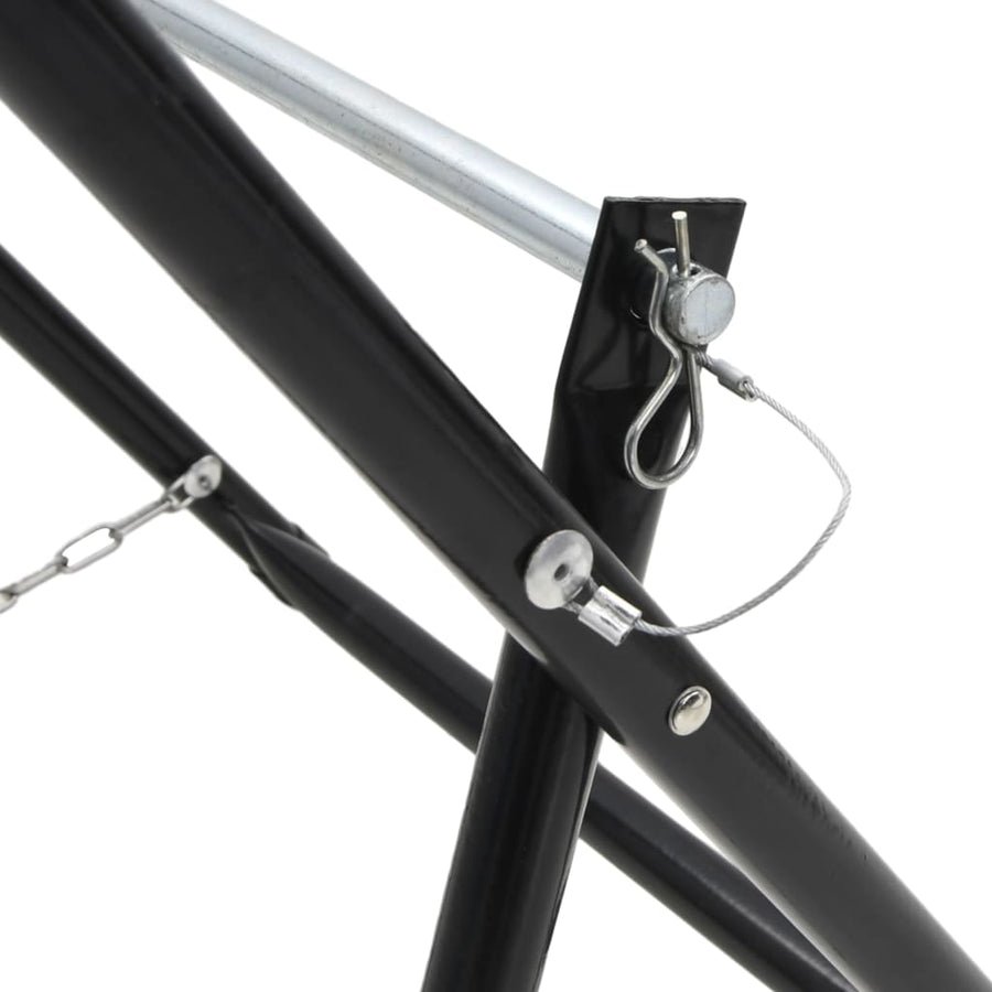 Slanghaspelwagen 48 Cm 45 Kg Gepoedercoat Staal Zwart