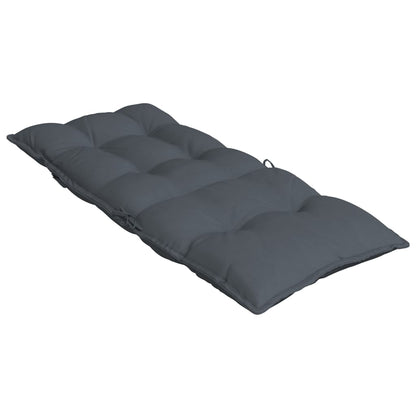 Stoelkussens 2 St Hoge Rug Oxford Stof Antracietkleurig