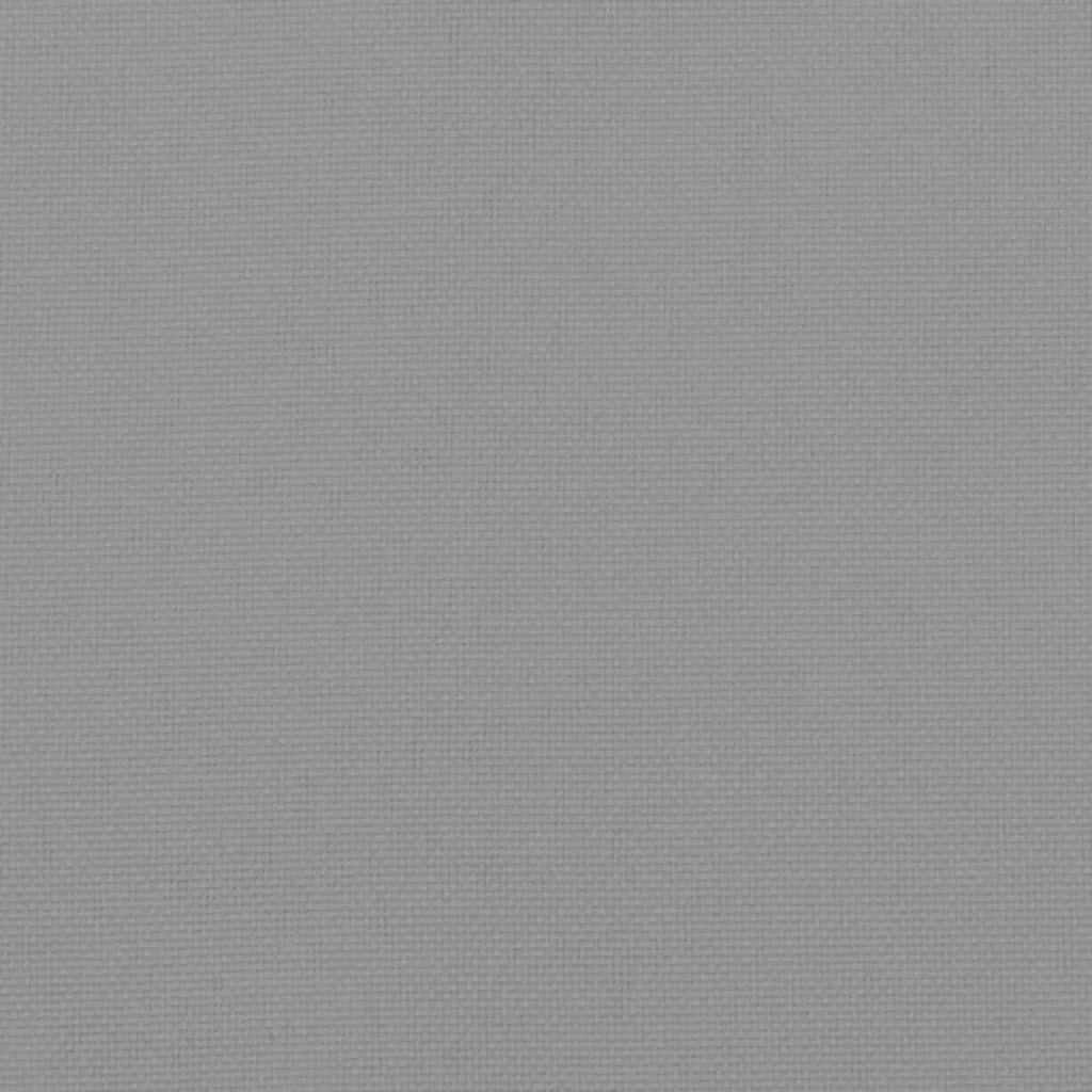 Stoelkussens 2 St Hoge Rug Oxford Stof Grijs