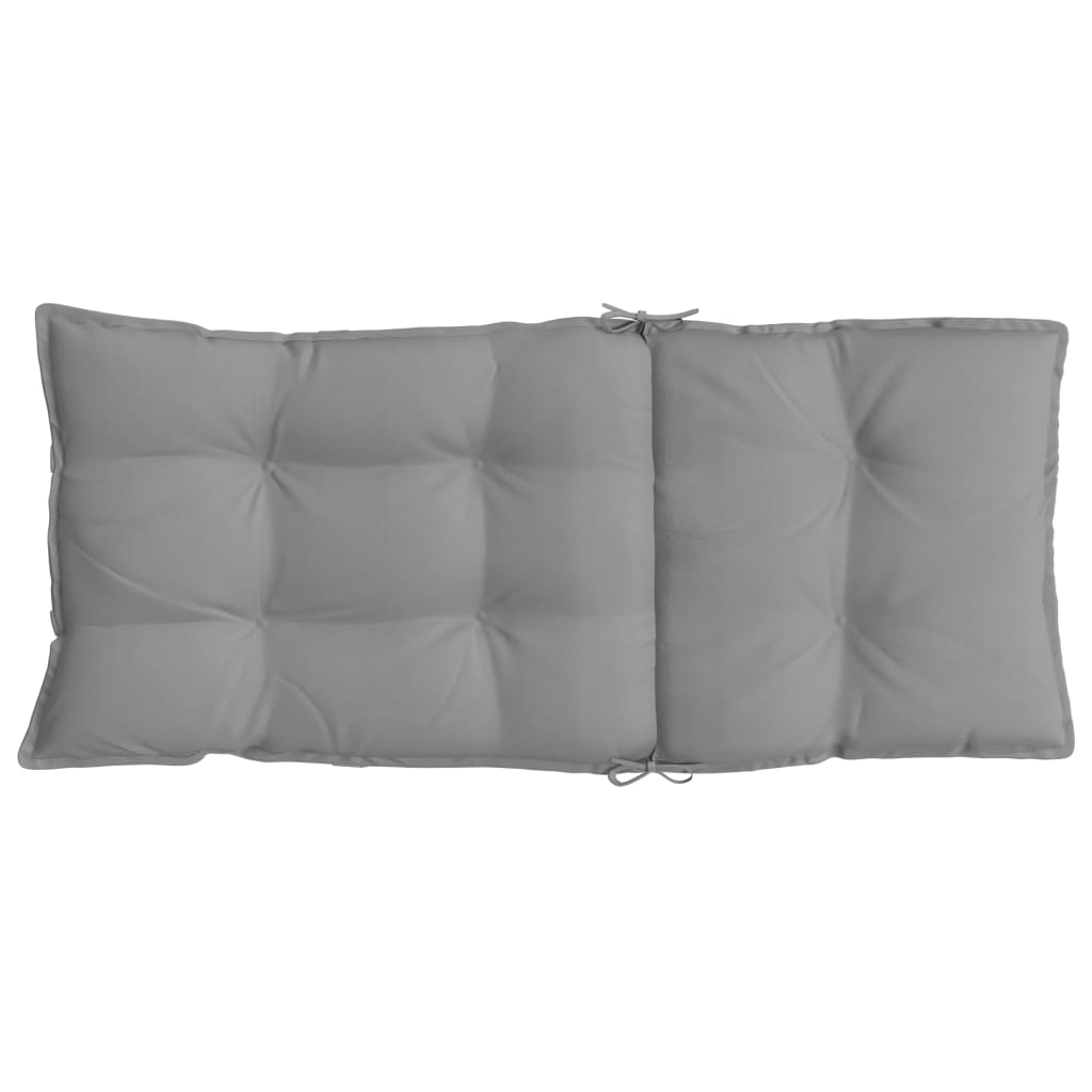 Stoelkussens 6 St Hoge Rug Oxford Stof Grijs