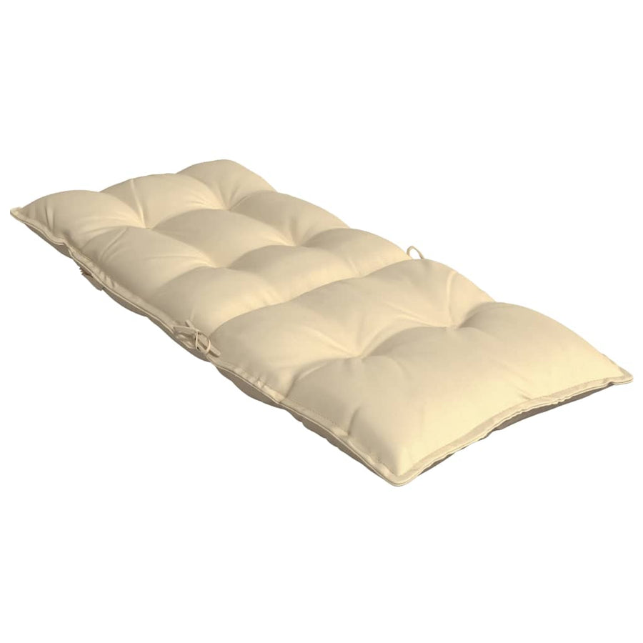 Stoelkussens 6 St Hoge Rug Oxford Stof Beige