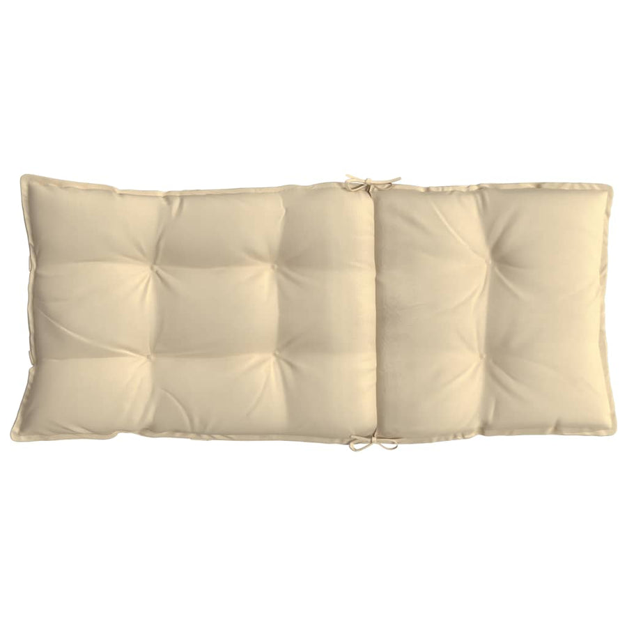 Stoelkussens 6 St Hoge Rug Oxford Stof Beige