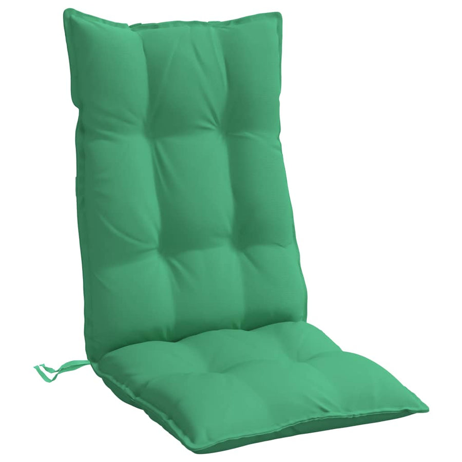 Stoelkussens 4 St Hoge Rug Oxford Stof Groen