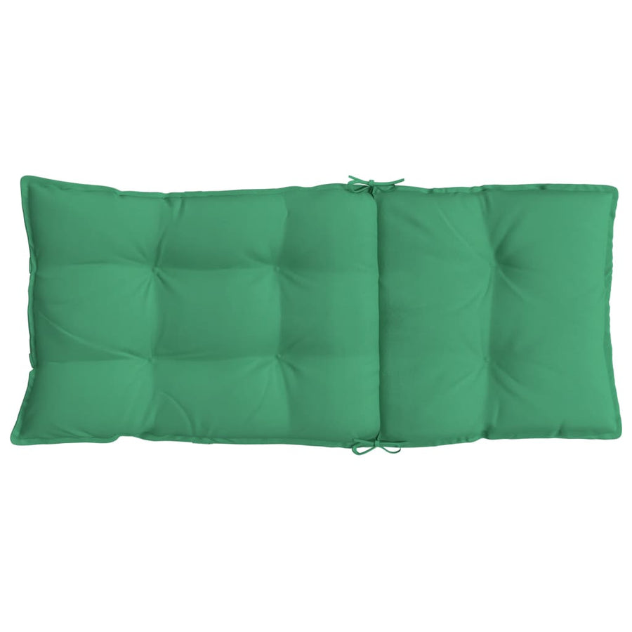 Stoelkussens 4 St Hoge Rug Oxford Stof Groen
