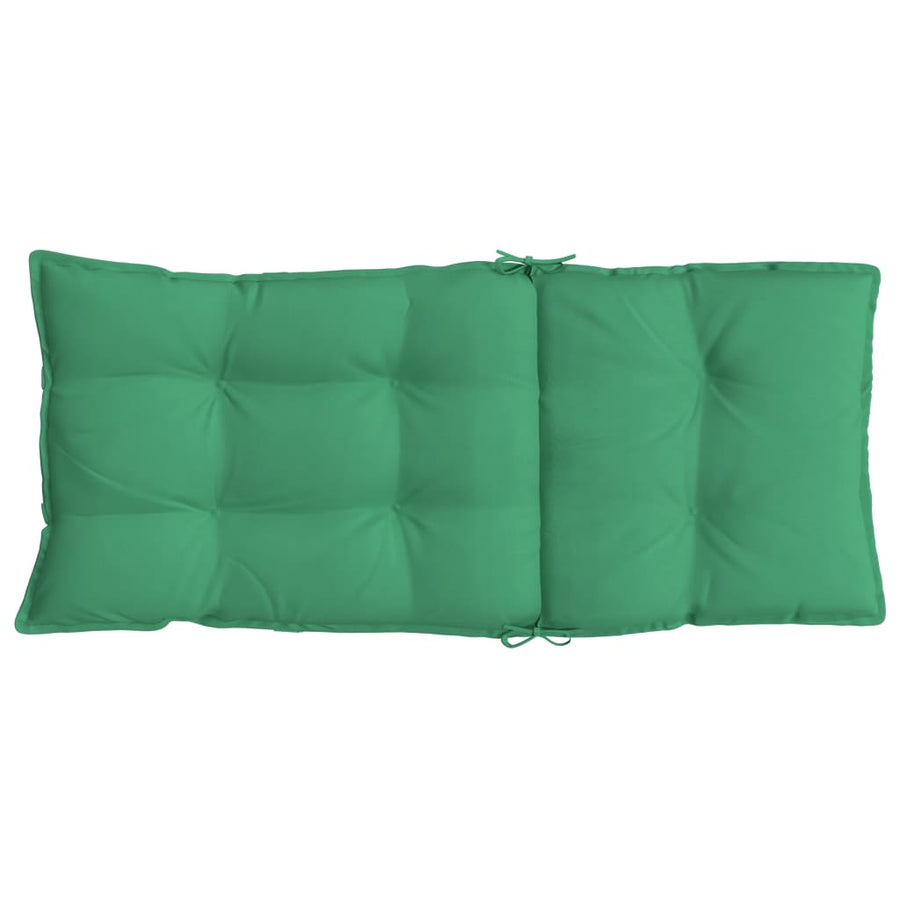 Stoelkussens 6 st hoge rug oxford stof groen