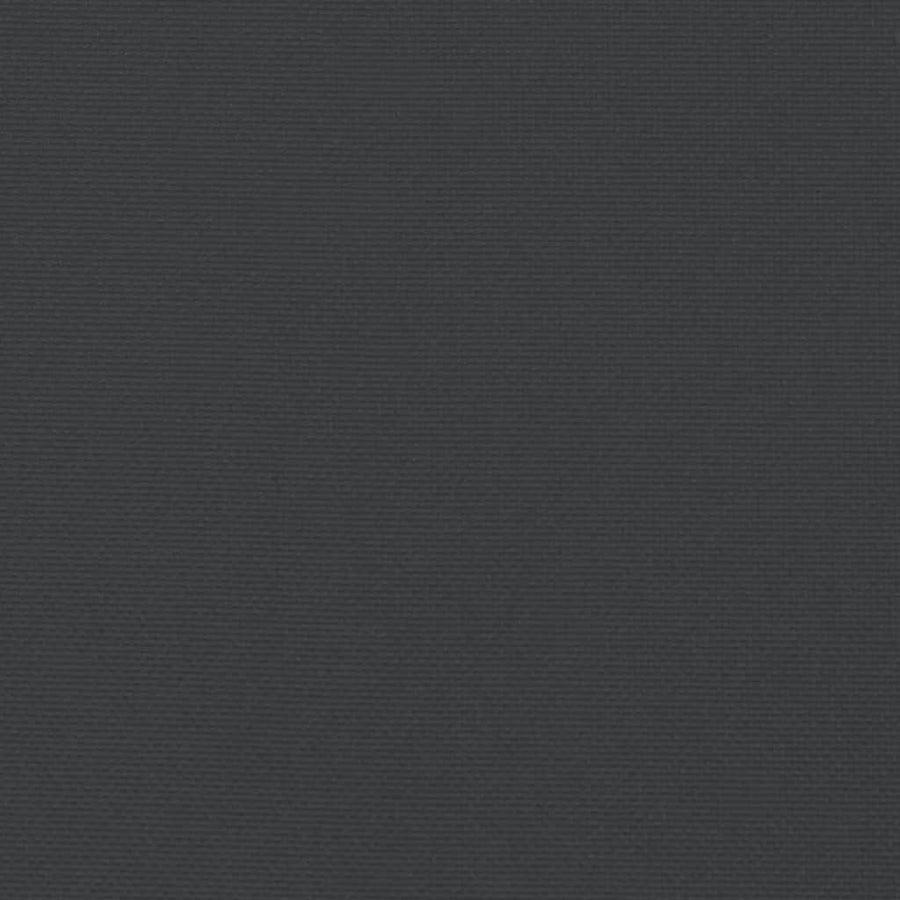 Stoelkussens 2 St Hoge Rug Oxford Stof Zwart