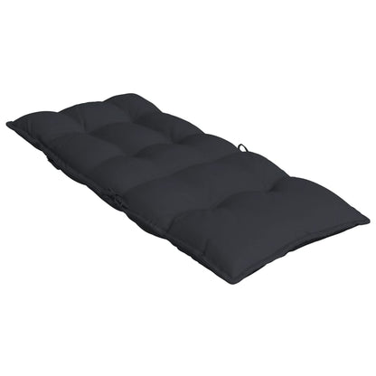 Stoelkussens 6 St Hoge Rug Oxford Stof Zwart