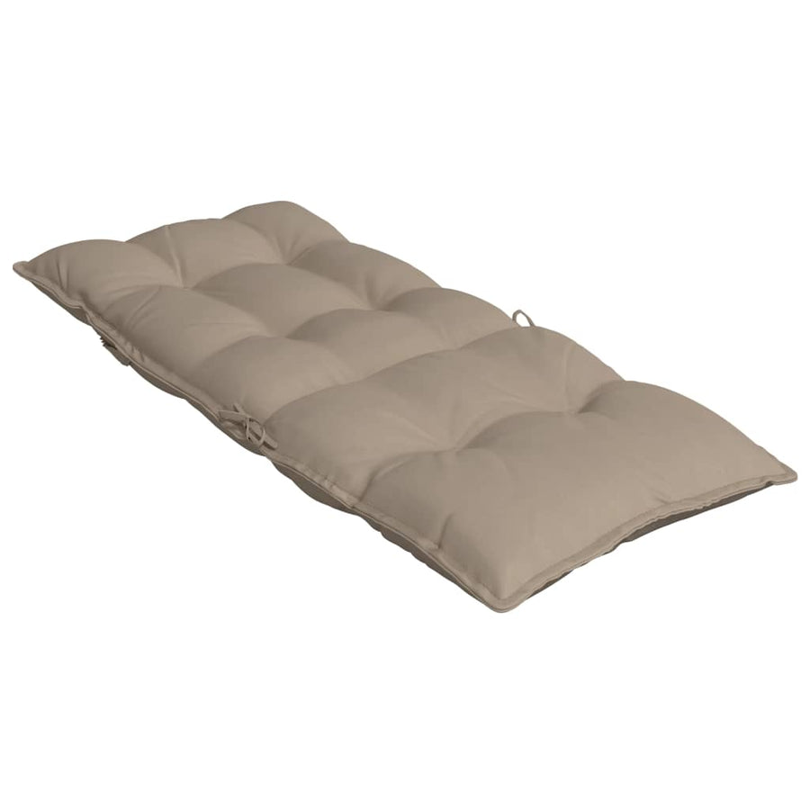 Stoelkussens 6 St Hoge Rug Oxford Stof Taupe