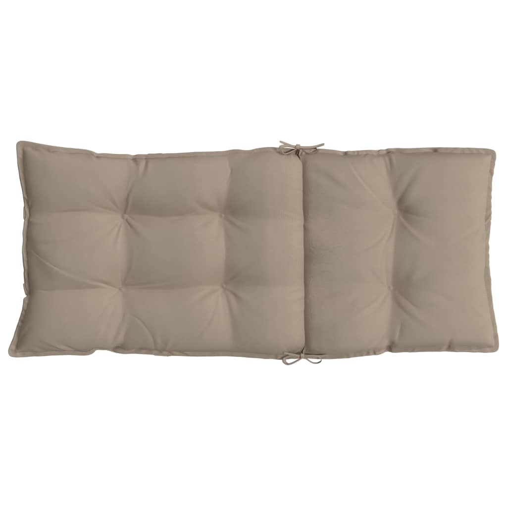Stoelkussens 6 St Hoge Rug Oxford Stof Taupe