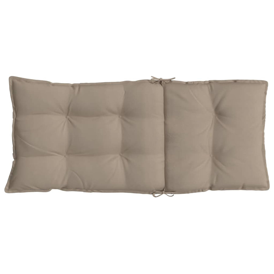 Stoelkussens 6 St Hoge Rug Oxford Stof Taupe