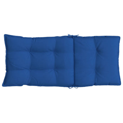 Stoelkussens 2 St Hoge Rug Oxford Stof Koningsblauw