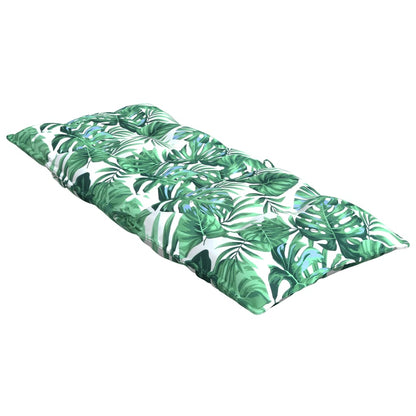 Stoelkussens 4 St Hoge Rug Bladpatroon Oxford Stof Groen