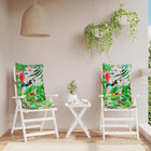 Stoelkussens 2 st hoge rug 120x50x7 cm meerkleurig