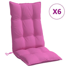 Stoelkussens 6 St Hoge Rug Oxford Stof Roze Groen