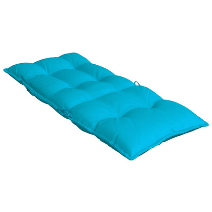 Stoelkussens 2 St Hoge Rug Oxford Stof Turquoise Blauw